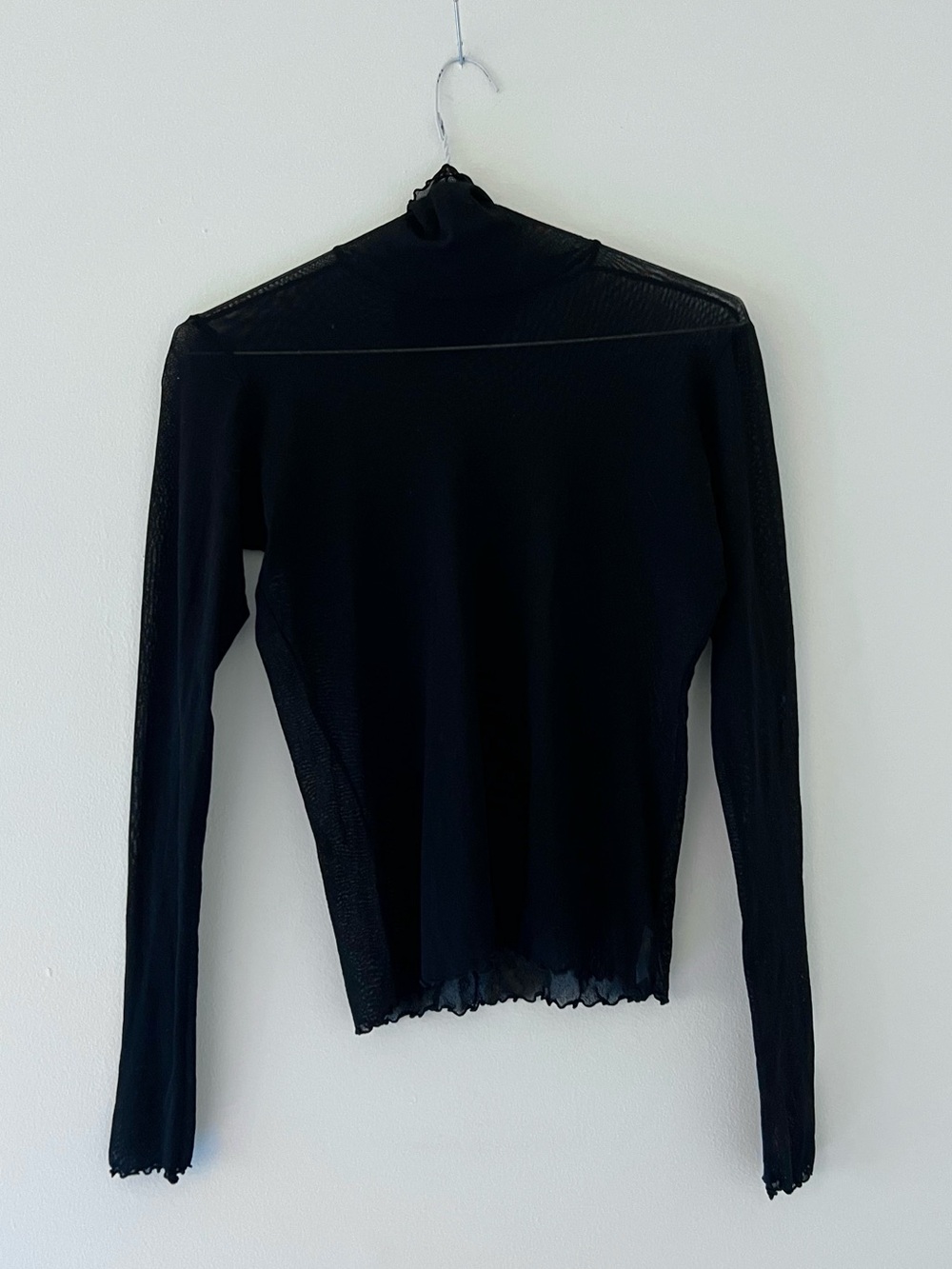 Vintage 🖤HANKY PANKY Mesh Turtleneck top